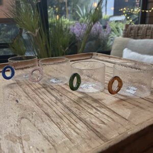 Set de 4 tasses Chiquito verre multicolore – Image 2