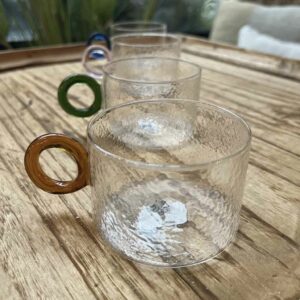 Set de 4 tasses Chiquito verre multicolore