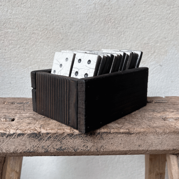 Jeu de Dominos en Céramique Raku – Artisanat & Élégance