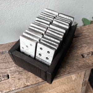 Jeu de Dominos en Céramique Raku – Artisanat & Élégance – Image 3