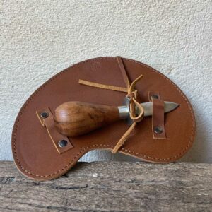 Couteau à huîtres avec gant en cuir – Brut – Image 2