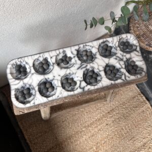 Jeu d’Awalé en Céramique Raku – Objet Ludique & Décoratif – Image 5