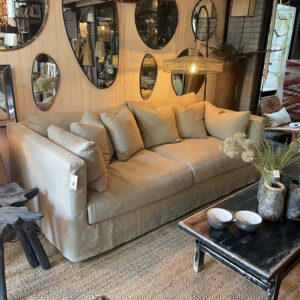 Canapé Nomad 5 places – 220 cm, lin naturel - Home Spirit