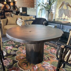 Table FLORES en bois de suar massif Diamètre 120 x 76 cm (Copie) – Image 2